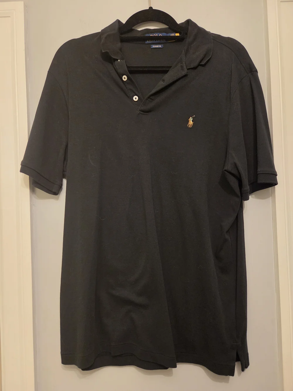 Ralph Lauren Black Polo with Gold Pony